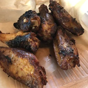 Delicious smoked wings