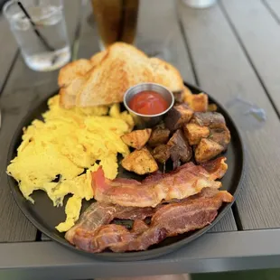 Egg platter during brunch