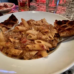 Penne Pasta with Choice of Sauce - Vodka Sauce and Ground Beef