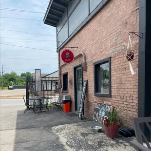 the outside of the building