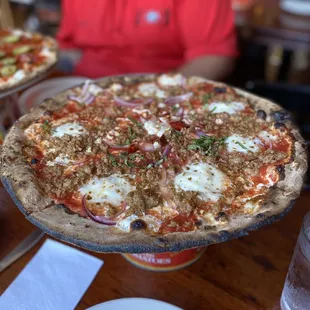 Stracciatella &amp; Sausage Pizza