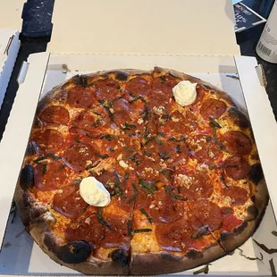 Pepperoni &amp; Whipped Ricotta Pizza