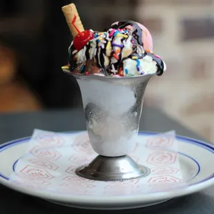 an ice cream sundae