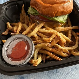 Coalition Burger and fries