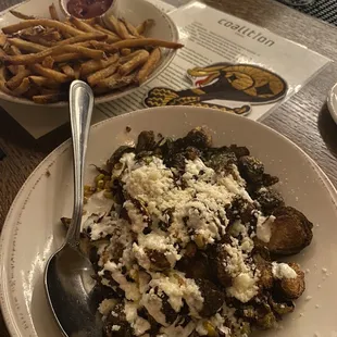 Brussels Sprouts and Fries