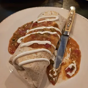 Breakfast Burrito w/ pulled pork