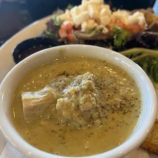 Chicken artichoke soup - Combo Soup of the Day (only available with lunch pizza purchase)