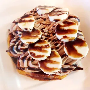 Banana chocolate croffle