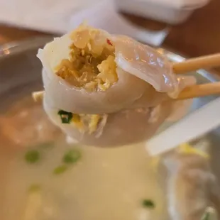 Kimchi Dumpling Soup