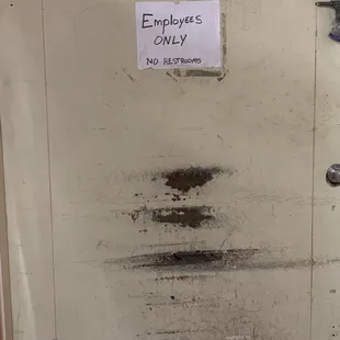 No customer restrooms