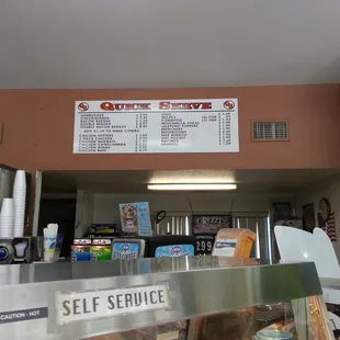 self service menu