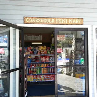 the front door of the store