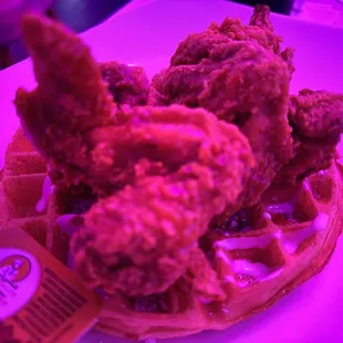 fried chicken and waffles