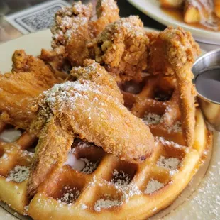 Chicken and waffles