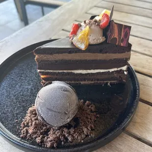 11 layer chocolate espresso cake. Amazing