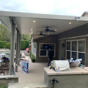 Aluminum patio cover