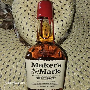Pint of Makers Mark.  Shelves empty due to inventory day tomorrow