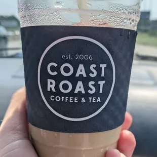 Iced coffee (cold brew) with simple syrup