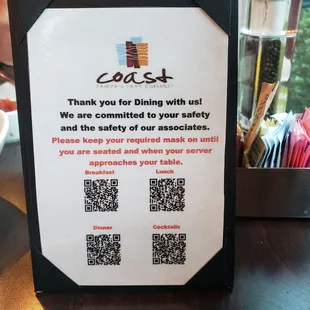 a qr code sign