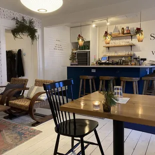 Inside entrance and bar area