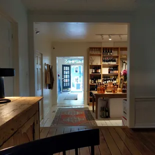 Looking out toward the front door