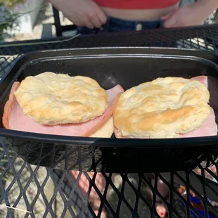 Ham biscuits