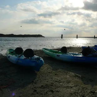 Getting ready to kayak