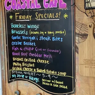 Friday specials