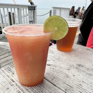 Delicious strawberry margaritas
