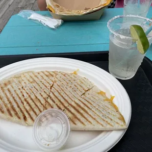 Shrimp quesadilla special