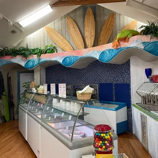 he interior of a restaurant