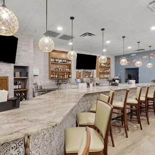 Coastal del Mar bar area.