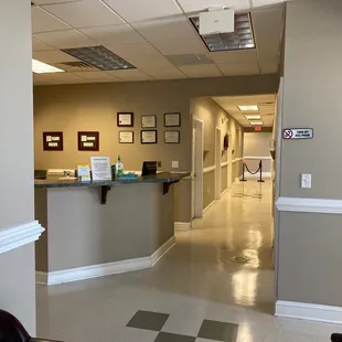 Second waiting area after initial exam.