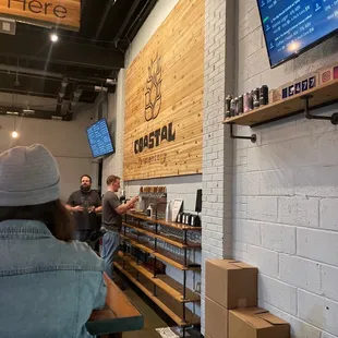 customers in a coffee shop