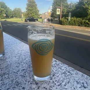 Outdoor seating with great views! And a nice crushable hazy ipa