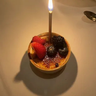 A birthday desert!
