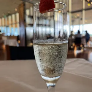 complimentary champagne