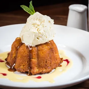 Warm White Chocolate Bread Pudding at Coastal Flats