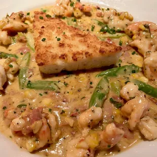 Shrimp and Grits Cake