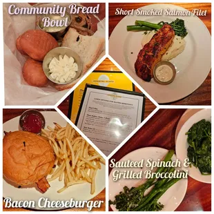 Today's food selections.