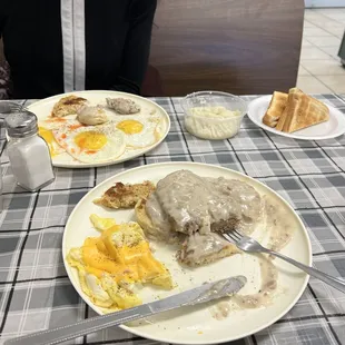 Country Fried Steak and Biscuit