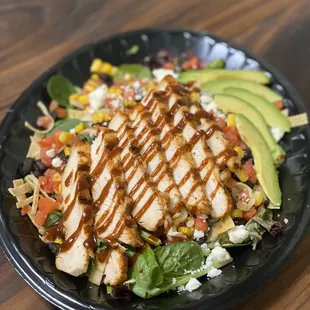 Coastal BBQ Chicken Salad with Organic Spring Mix
