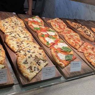 Large choices of gourmet pizzas
