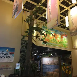 Beautiful and informative exhibit inside the visitor center - kids will love!