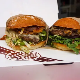 The Spicy BBQ and The Forager Burger - IG: @nelson_eats