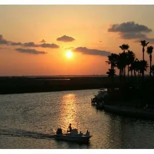 Sunset cruise on Padre Island.
