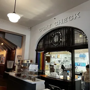the interior of a coffee shop