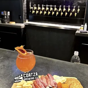 Enjoyed a "Char-Coatza" board as well with my beer.