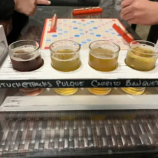 Beer flight $12