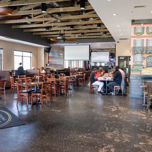 people sitting at tables